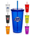 20 oz. Double Wall Acrylic Tumbler with Straw